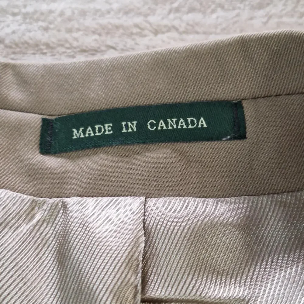 Lauren Ralph Lauren Suit Jacket Mens 40 Short Beige Wool Single Vent 3 Btn